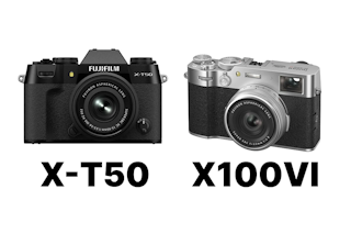 FUJIFILM X-T50とX100VIを徹底比較 レンズ交換の自由度か35mm単焦点の